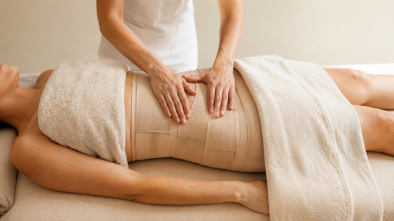 Tratamiento de abdomen en ambiente relajante